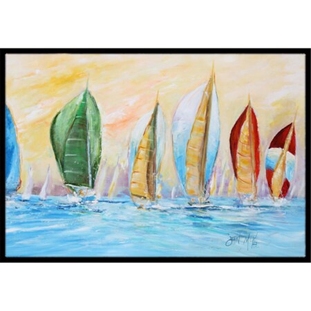 Carolines Treasures Reggatta Indoor and Outdoor Mat- 18 x 27 in. JMK1002MAT